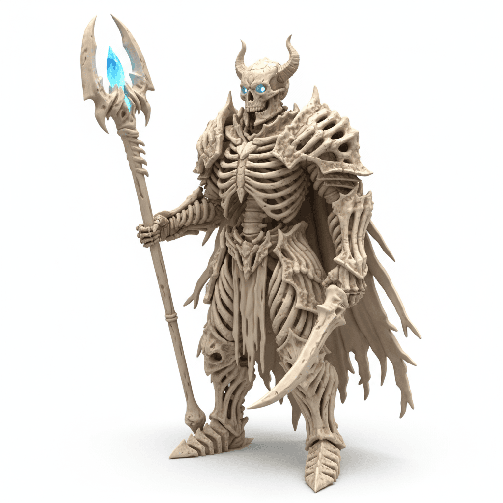 Bone Saint Undead Knight Warrior 3d model