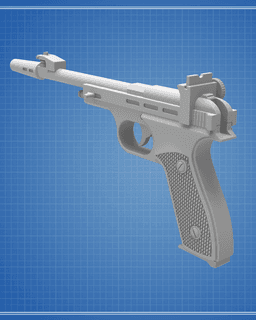 CDEF Blaster Pistol - Star Wars 3d model