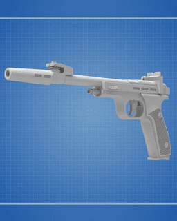 CDEF Blaster Pistol - Star Wars 3d model