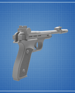 CDEF Blaster Pistol - Star Wars 3d model