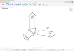 Adjustable coordinate system 3d model