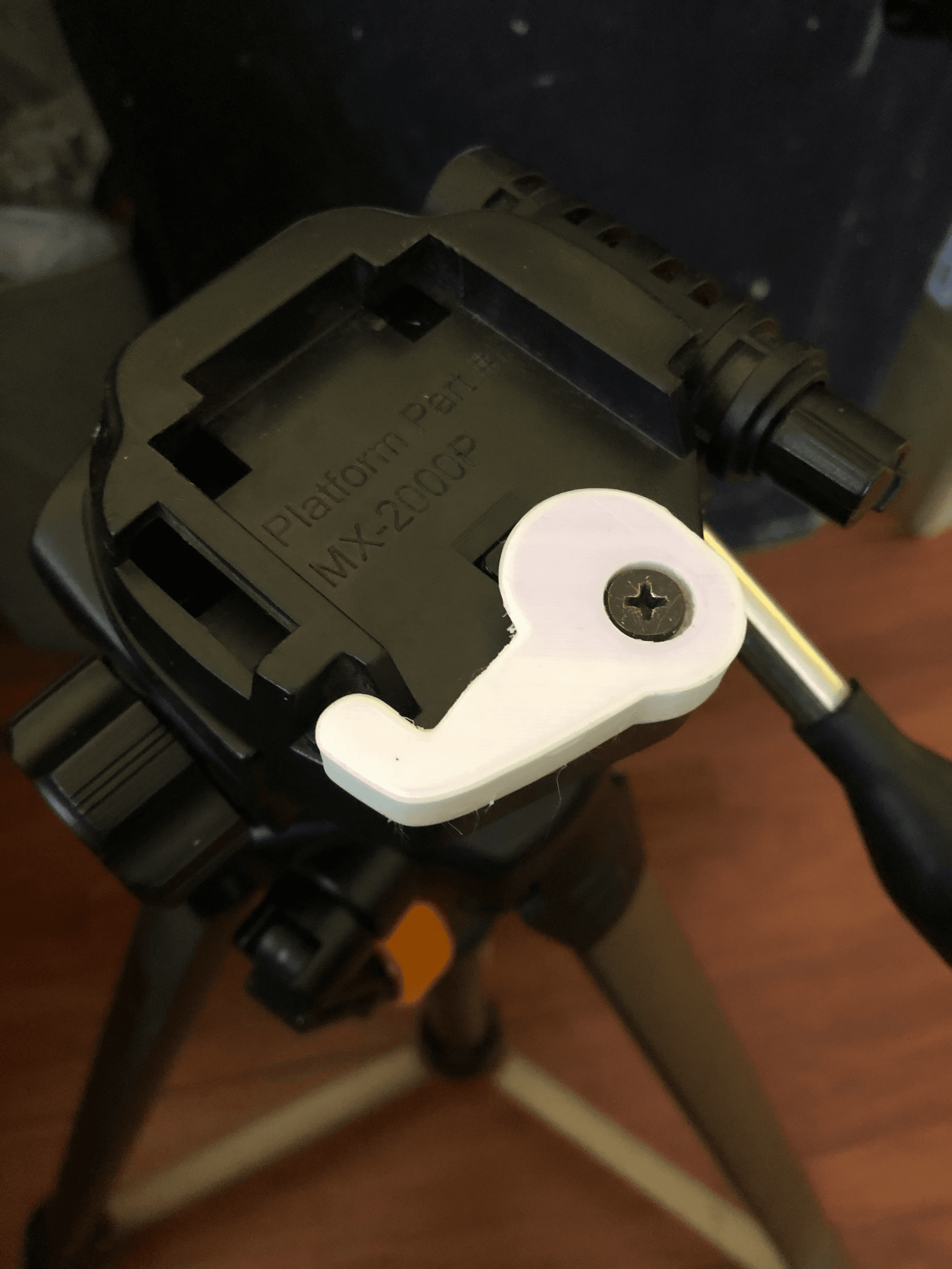 MX 2000 tripod - quick release plate lever 3d model