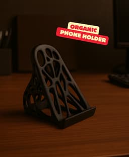 ORGANIC PHONE HOLDER / ORGANIC DESIGN / IPHONE / DESKTOP ESSENTIAL / DESIGNER 3d model