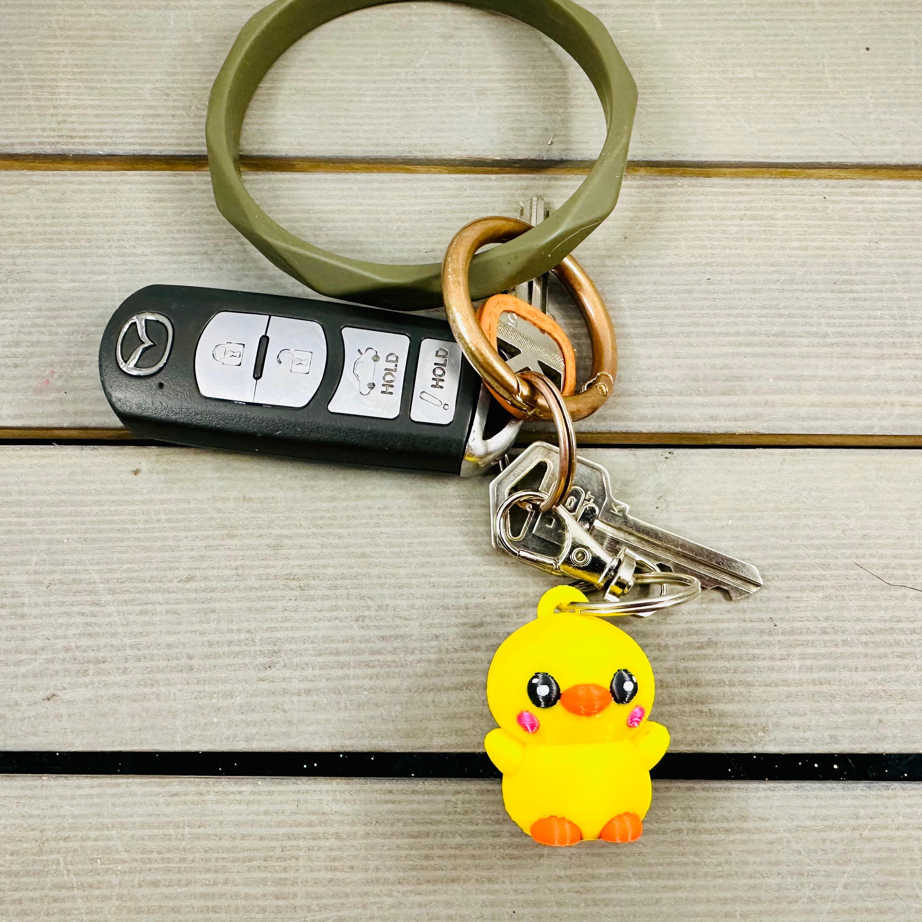 Adorable Duckling Keychain 3d model