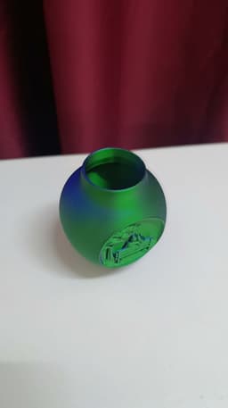 A vase carved with a romantic scene 3d model