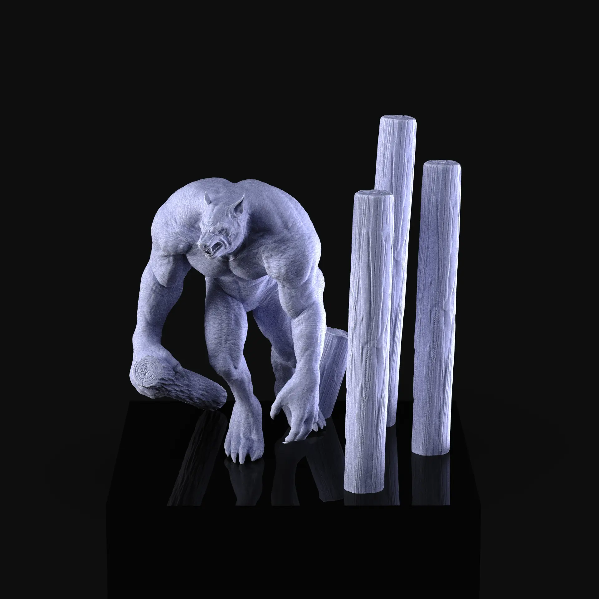 Giant Werewolf 3d model