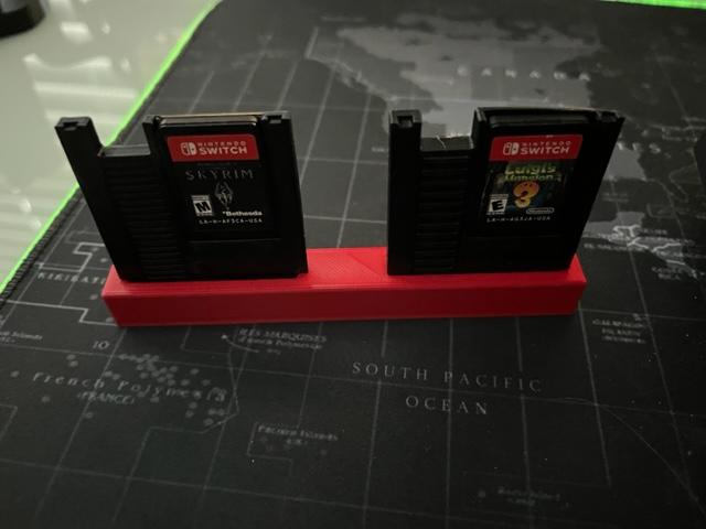 Mini NES cartridge holder for Switch games 3d model