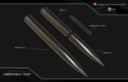 Blade functional Glaive and Stakes 3d model