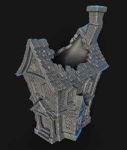 Haunted Manor STL | Gothic Decor 3D Print | HighDetail 3d model