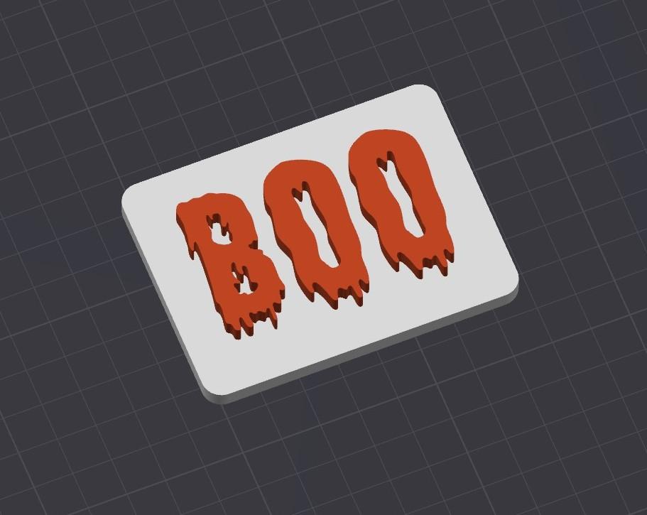 Boo Sign 3d model