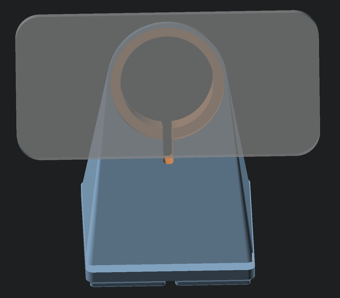 Gridfinity Magsafe With Bottom Cable Exit 3d model