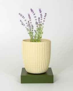 Fuzzy Stripes Planter // 90x100mm 3d model