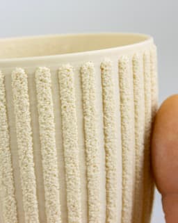 Fuzzy Stripes Planter // 90x100mm 3d model