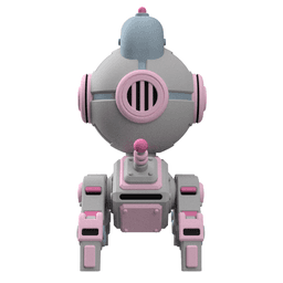 UwU Shadow Force Zero Mech Miniature: 3D Printable Tabletop Game Model 3d model