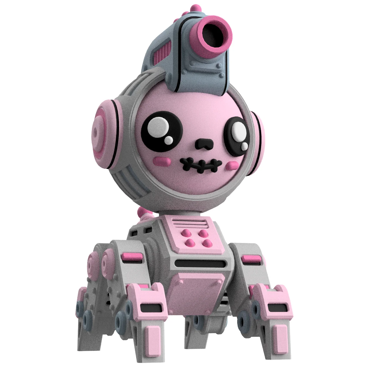UwU Shadow Force Zero Mech Miniature: 3D Printable Tabletop Game Model 3d model