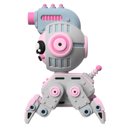 UwU Shadow Force Zero Mech Miniature: 3D Printable Tabletop Game Model 3d model
