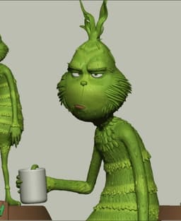 Grinch's Morning Coffee 3d model