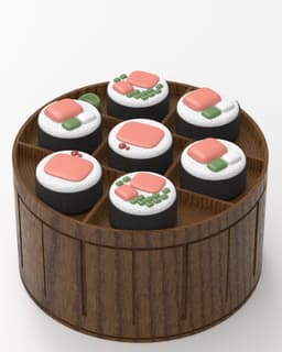 Sushi Box Organizer 3d model