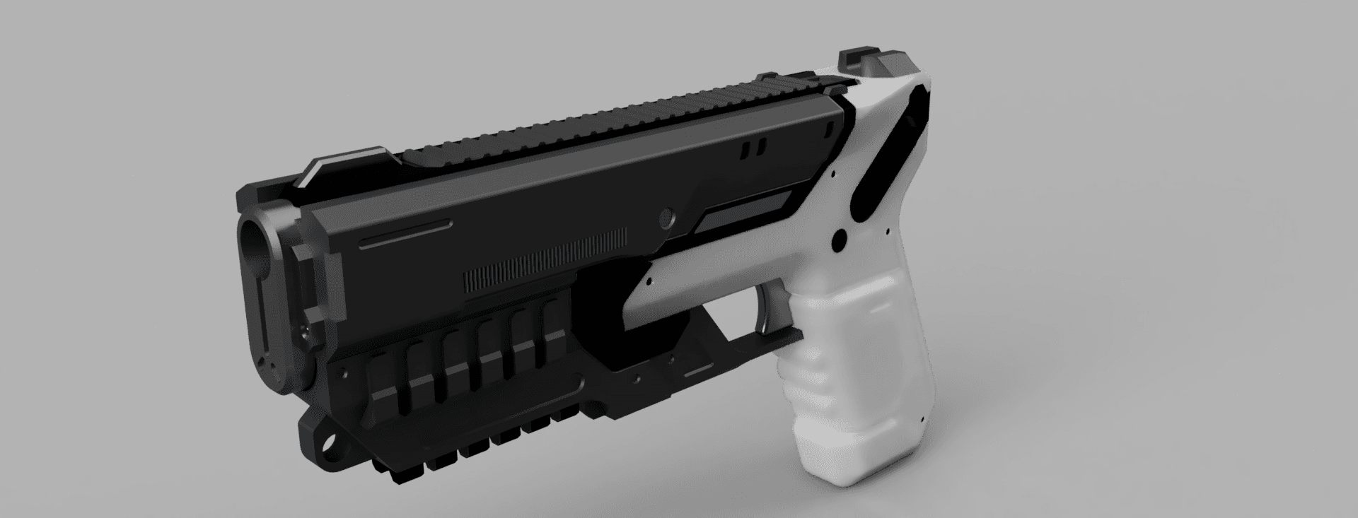 Space Engineers S-10 Modular Pistol Prop 3d model