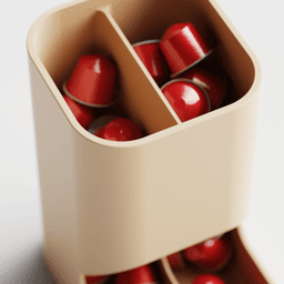 Coffee Capsule Holder - Clear Pattern - Nespresso Vertuo Dolce Gusto Pod Organizer 3d model