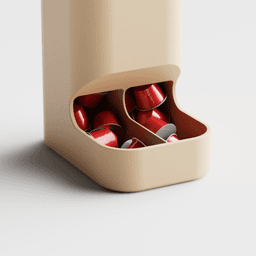 Coffee Capsule Holder - Clear Pattern - Nespresso Vertuo Dolce Gusto Pod Organizer 3d model