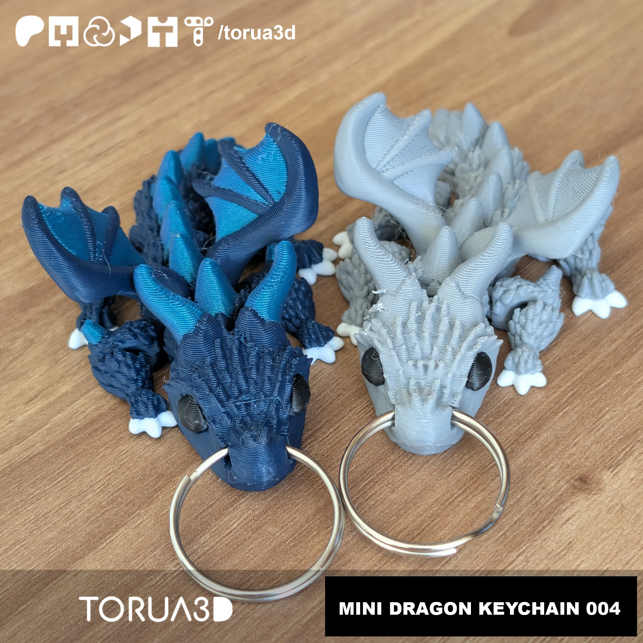 Mini dragon keychain 004 3d model