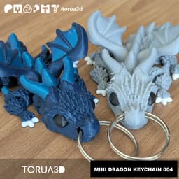 Mini dragon keychain 004 3d model