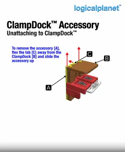 ClampDock Accessory - Folding Soda (Drink) Holder 3d model