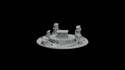 Sunken Temple Altar STL - Printable D&D Tabletop Terrain 3d model
