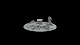 Sunken Temple Altar STL - Printable D&D Tabletop Terrain 3d model