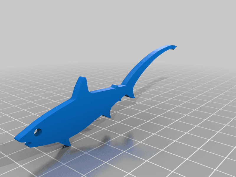 Thresher Shark KeyRing 3d model