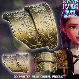 Rumi Cosplay Armor Kpop Demon Hunters 3d model