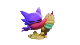 Haunter Eating Ice Cream 3d model