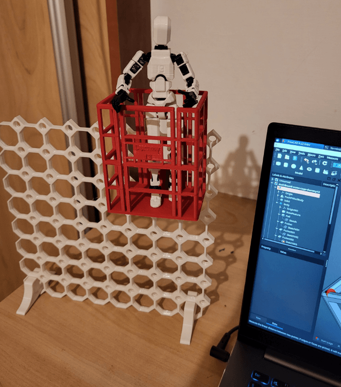 Multiboard Crane Cage for Dummy13 with FreeCAD file 3d model