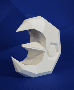 Lunatone Low Poly Pokemon 3d model