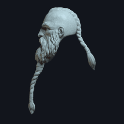 Viking V1 - Custom Action Figure Head 3d model