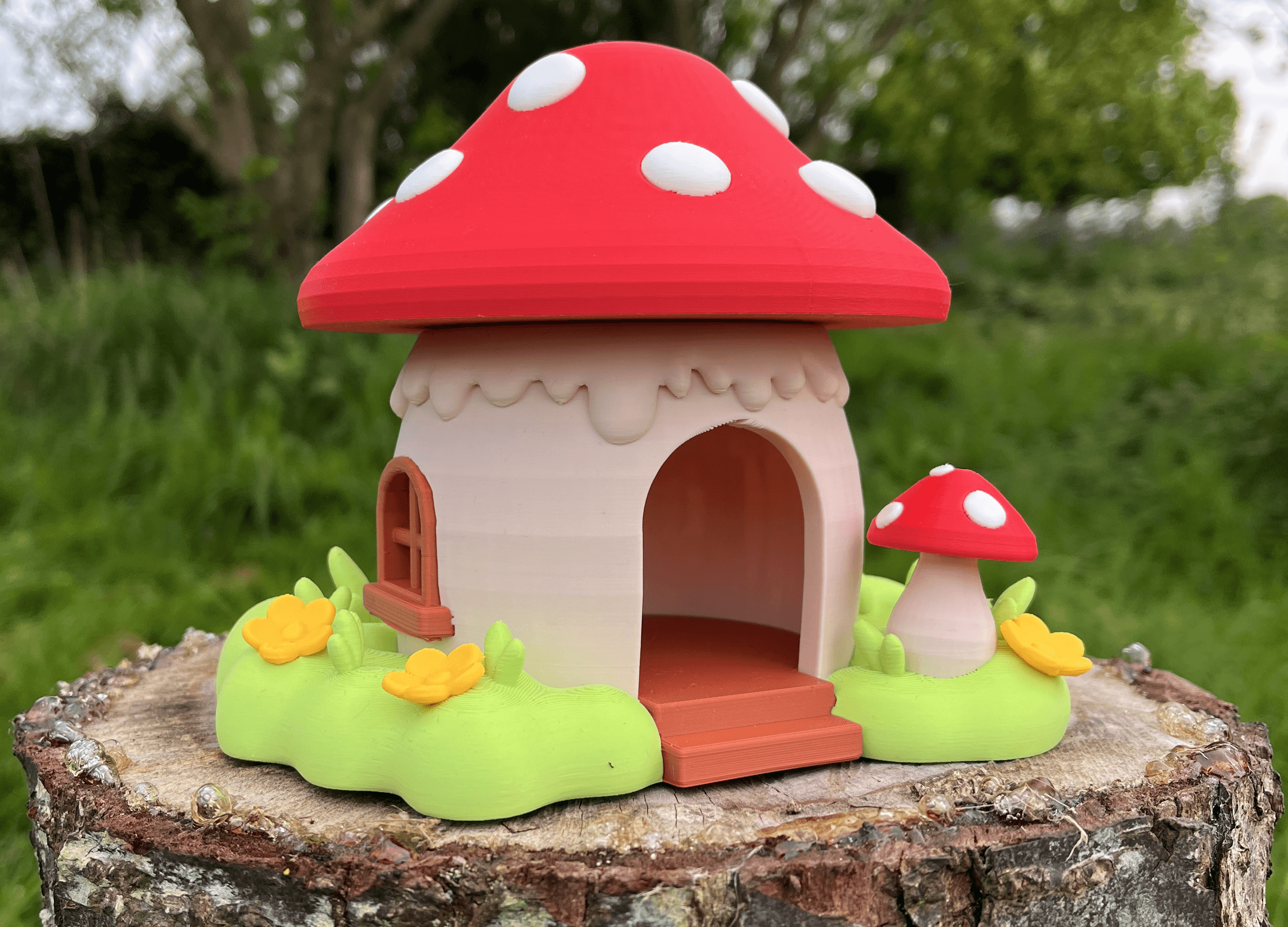 Mushroom Fairy House | Fantasy | The Printed Burrow 3d model