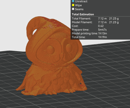 Owl Wizard – Articulated Keychain - Bag Charm, No Supports 3D Print STL/3MF 3d model
