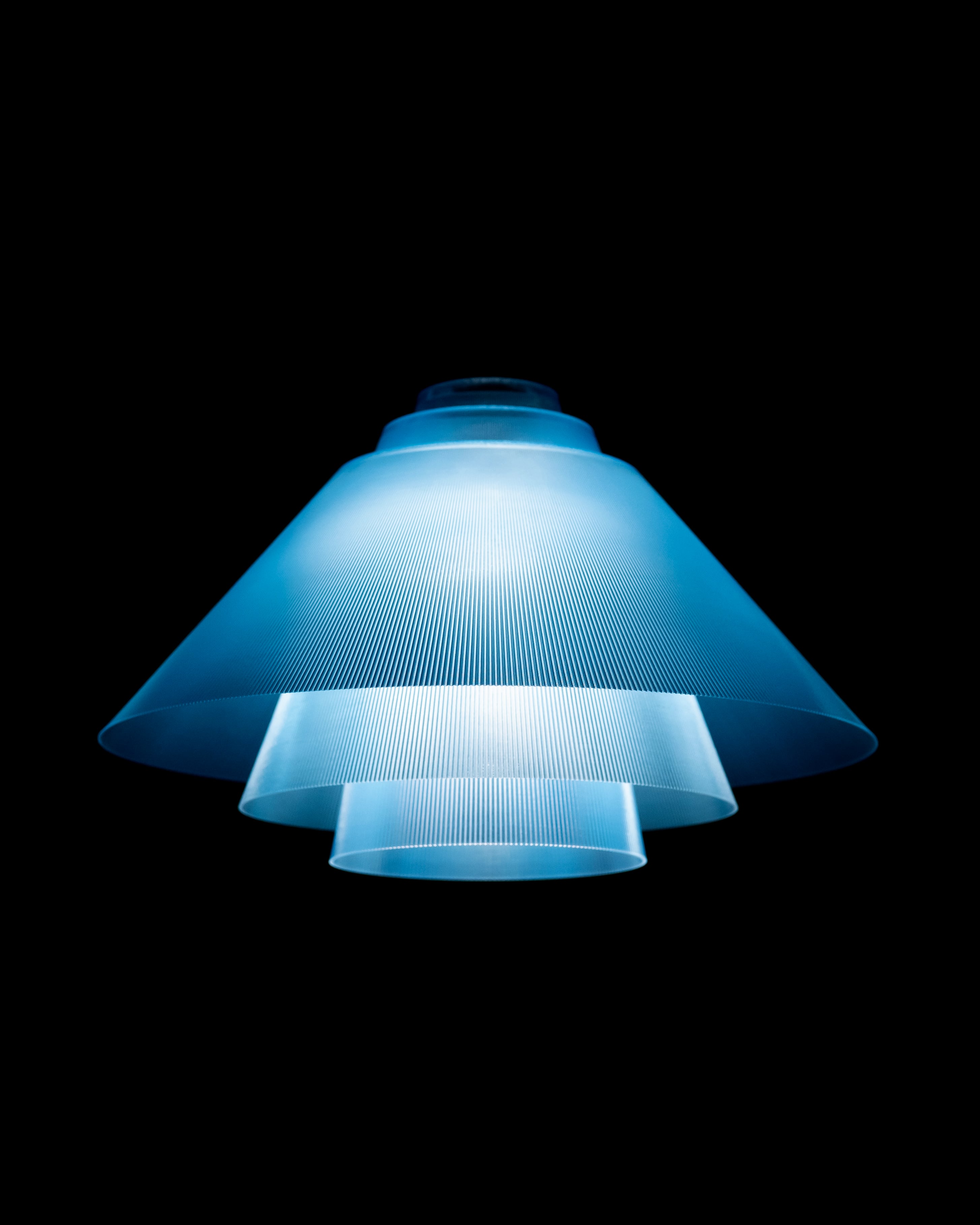 3 Tier Pendant Lamp // Cone Lenticular 300mm 3d model