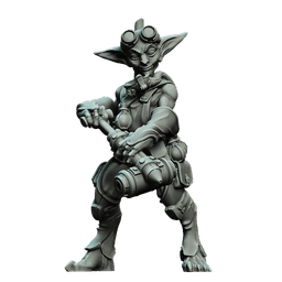 Alchemist - Goblin Male Artificer - PRESUPPORTRED - 32mm scale 3d model