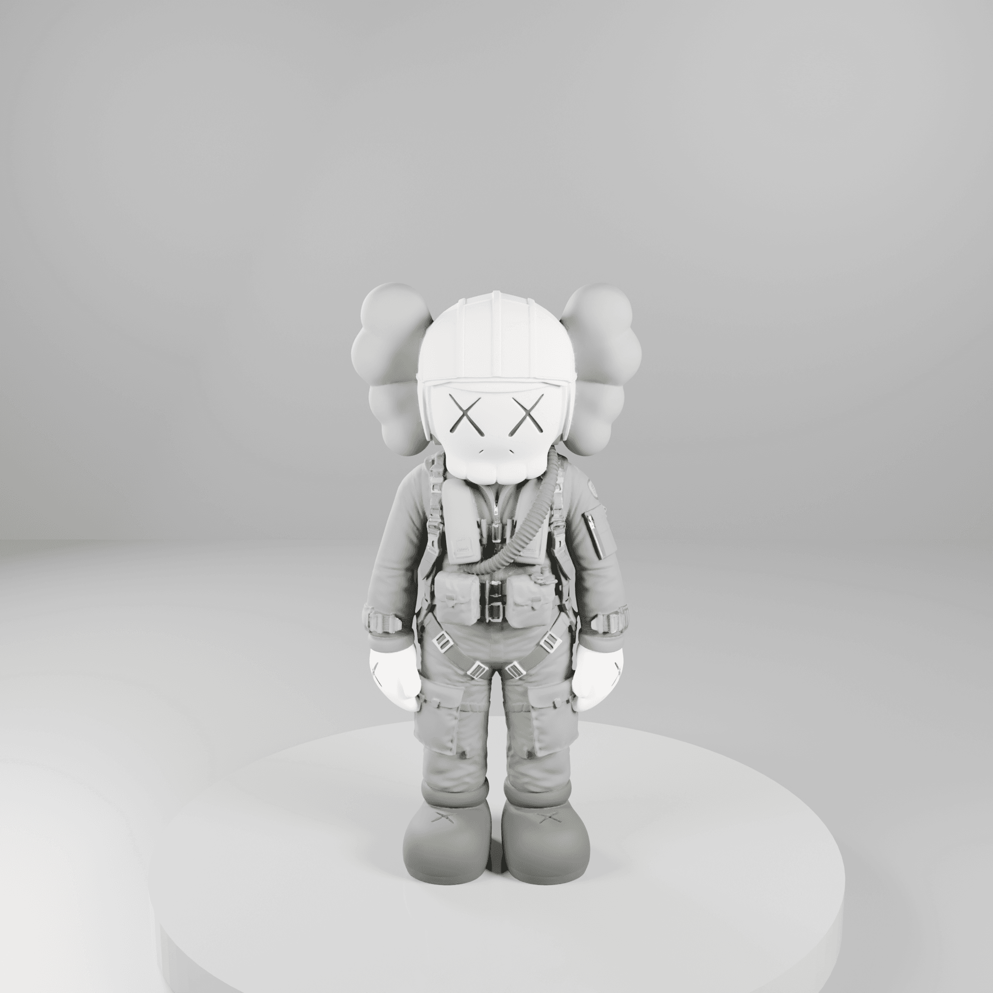 Airforce soldier x Kaws 3d model