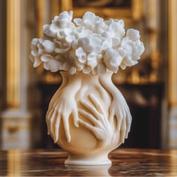 Embrace Vase – Artistic 3D Printable Hand Design 3d model