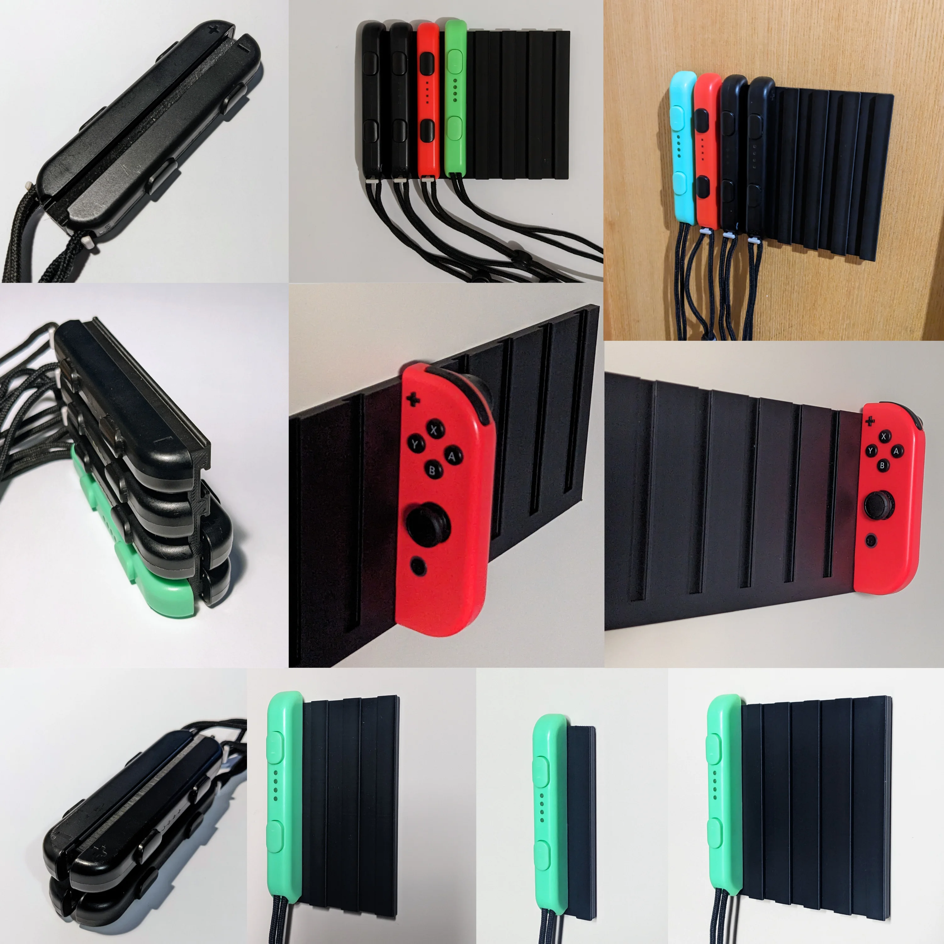 Nintendo Switch Joy-Con and Joy-Con Strap Holders 3d model