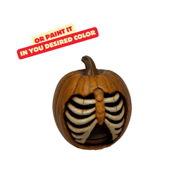PUMPKIN WITH SPINE - TEALIGHT / HALLOWEEN DECOR / GOTHIC DECOR / HOMEDECOR 3d model