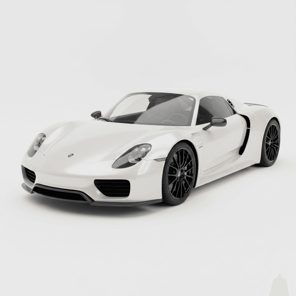 Car : Porsche 918 Spyder Hybrid Hypercar 3d model