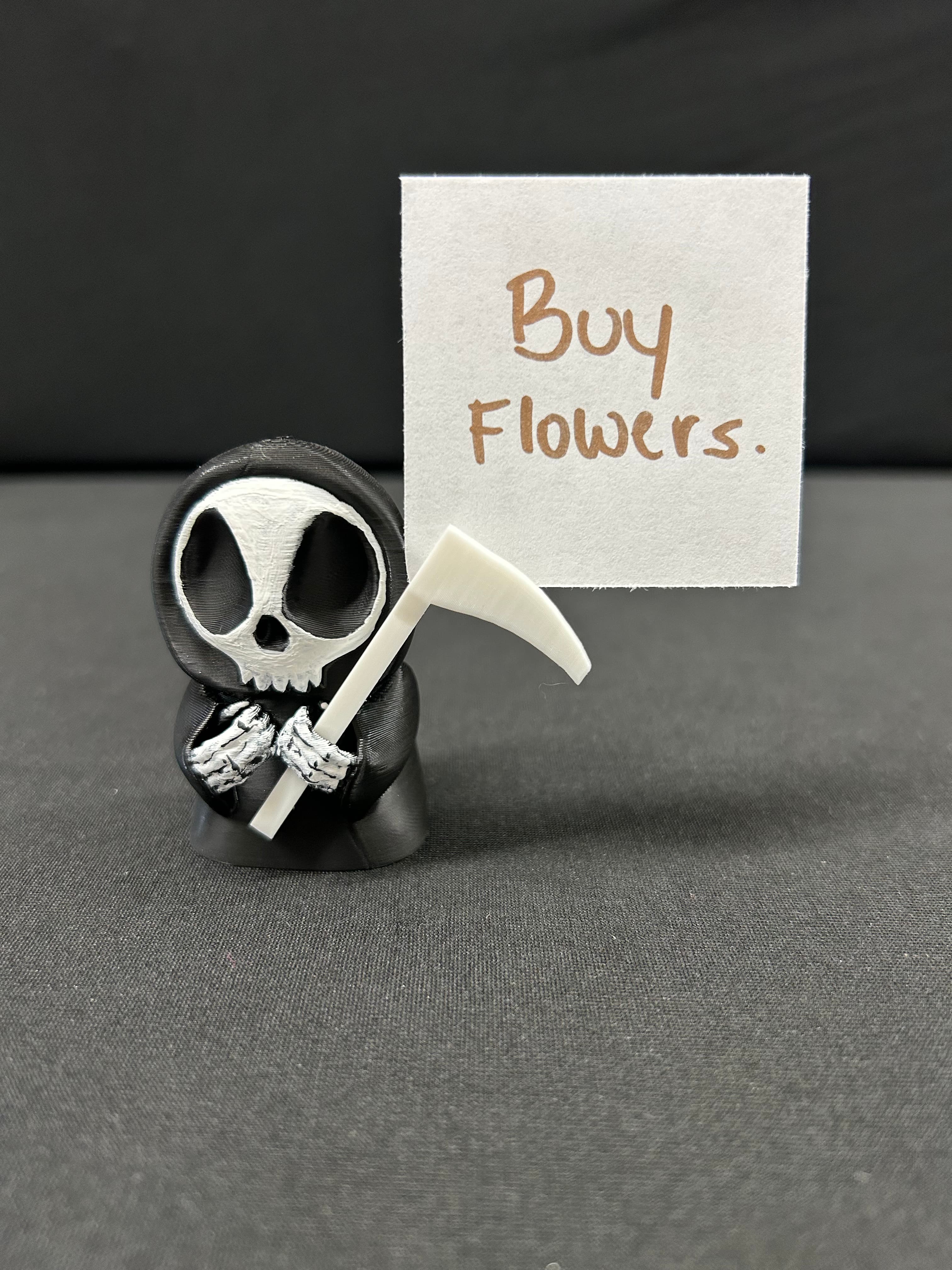 Grim Reaper Note Holder 3 3d model