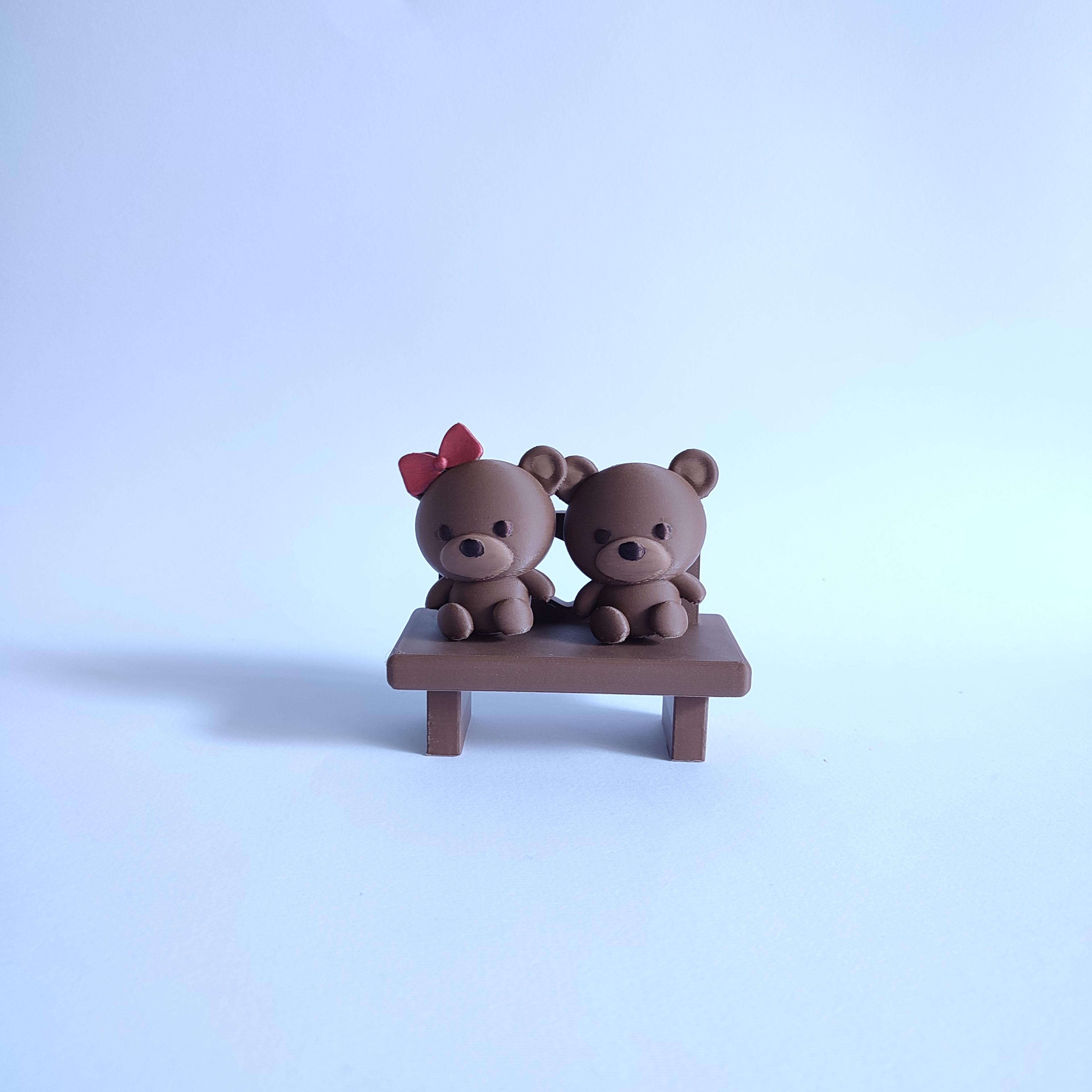 Bear in Love 3d model