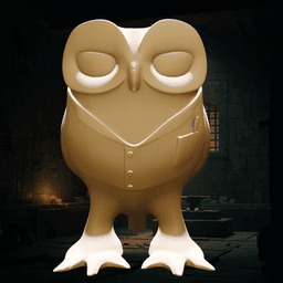 Owl Pencil Holder 3d model