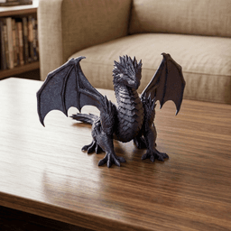 PROUD DRAGON / GOTHIC DECOR / SHELF SCULPTURE DECOR / MODERN DRAGON SCULPTURE 3d model