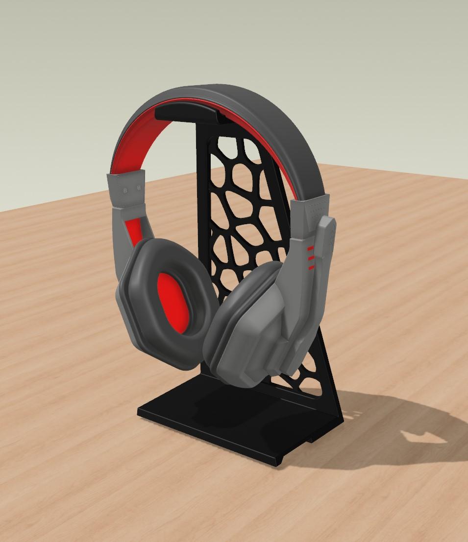 Voronoi headphone holder 3d model